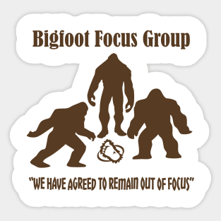 Bigfoot focus group Sticker